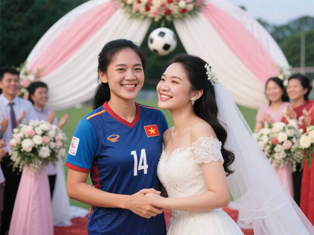 越南女足国脚勇敢出柜，与女友喜结连理开创历史！